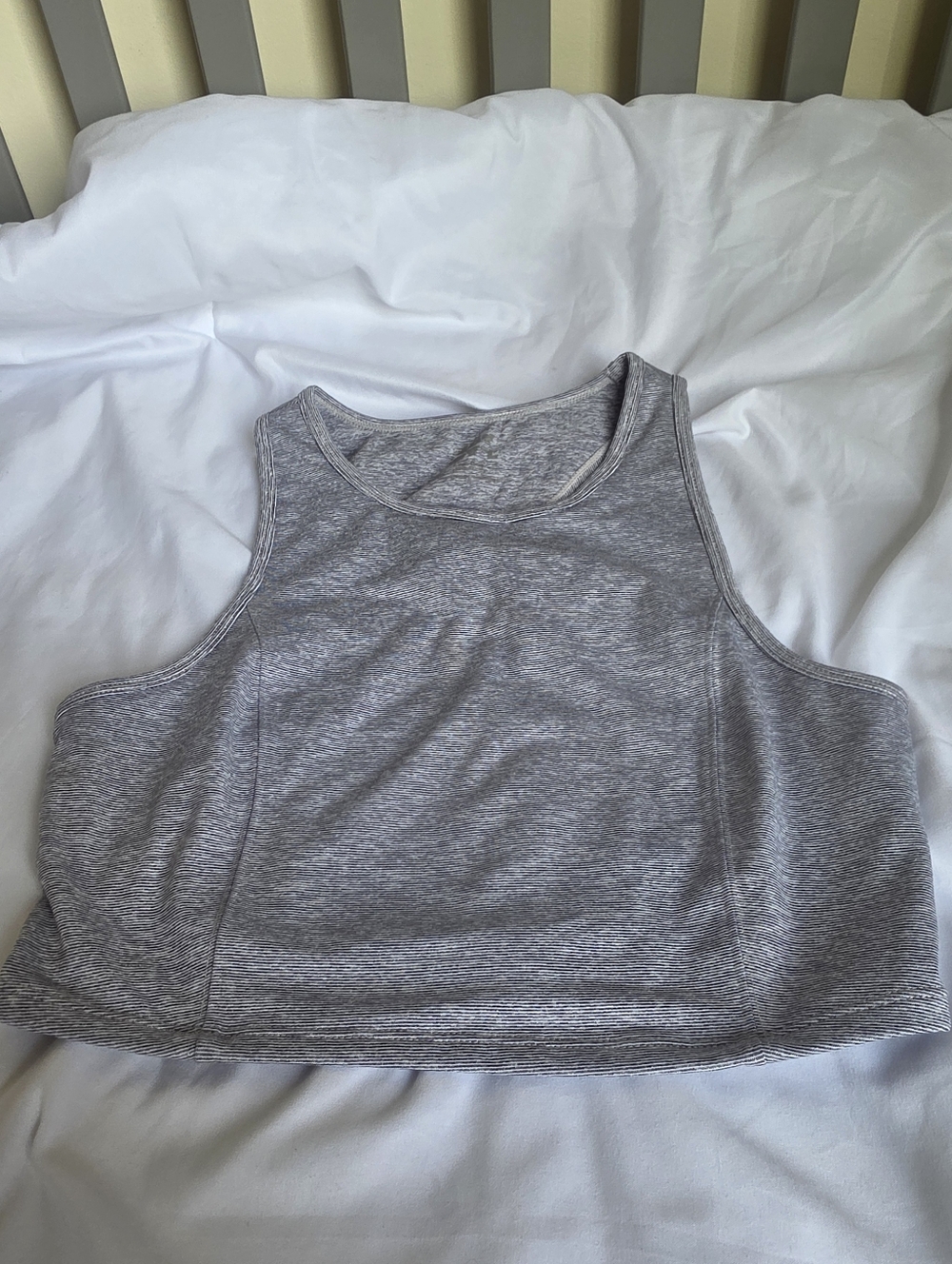 Joy Lab Grey Athletic Crop Tank Top Sports Bra Size XL